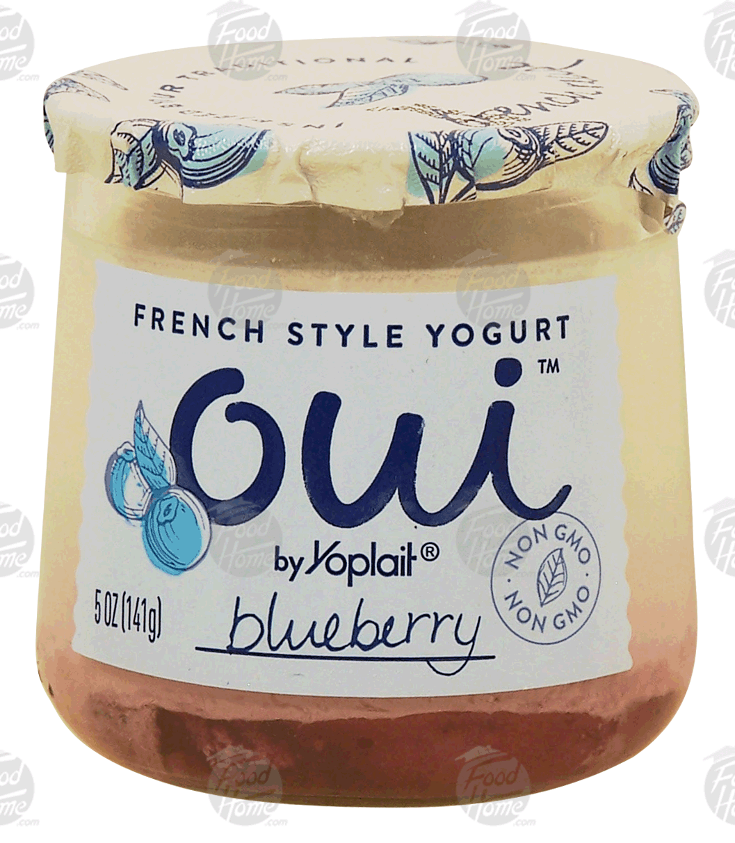 Yoplait Oui blueberry french style yogurt Full-Size Picture